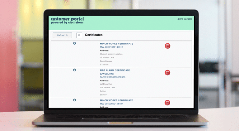 Electraform Customer Portal